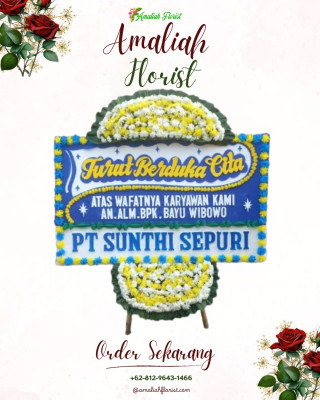 Papan Bunga Duka di Tanah Sareal
